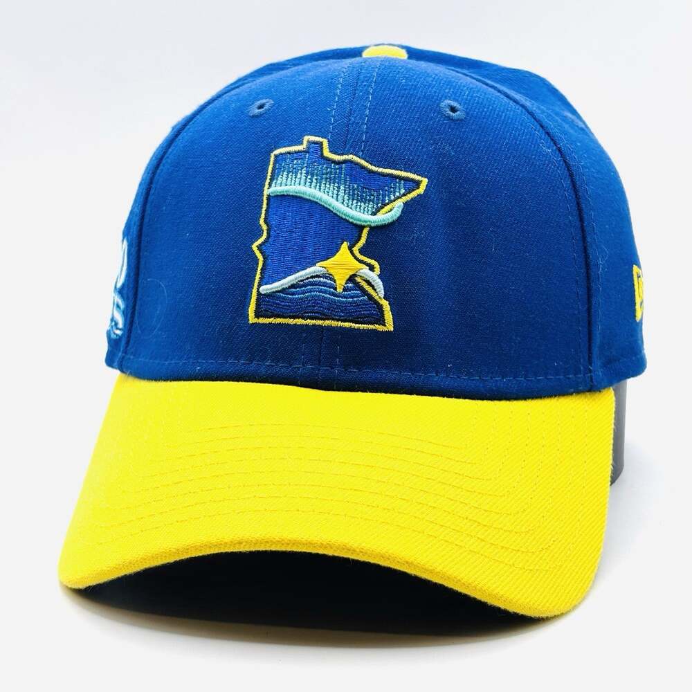 Minnesota 10,000 Lakes Snapback Hat New Era 9FIFTY Blue Yellow One Size